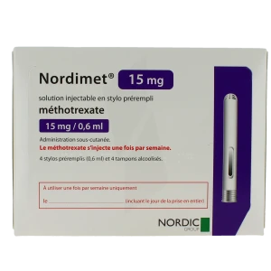 Nordimet 15 Mg, Solution Injectable En Stylo Prérempli