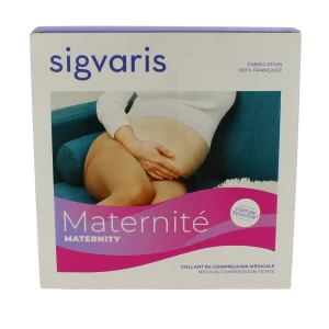 Sigvaris Maternité Collant Maternité Transparent Classe 2 Femme Noir Long S