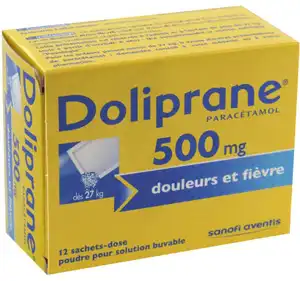 Doliprane 500 Mg Poudre Pour Solution Buvable En Sachet-dose B/12 à SAINT-CYR-SUR-MER