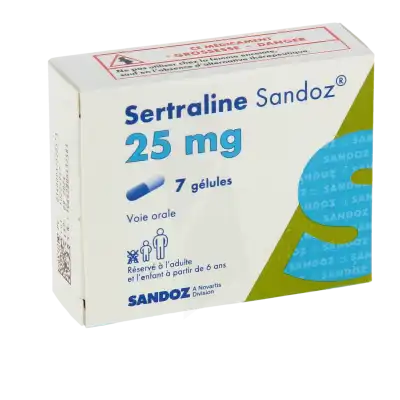 Sertraline Sandoz 25 Mg, Gélule à GRENOBLE