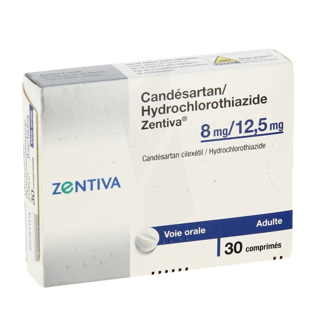 Candesartan/hydrochlorothiazide Zentiva 8 Mg/12,5 Mg, Comprimé