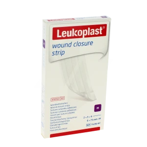 Leukos W Clos Str Sutur Cut Adh 6x75mm 2s