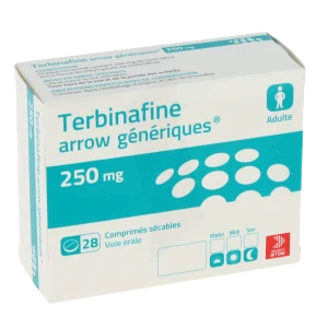 Terbinafine Arrow Generiques 250 Mg, Comprimé Sécable