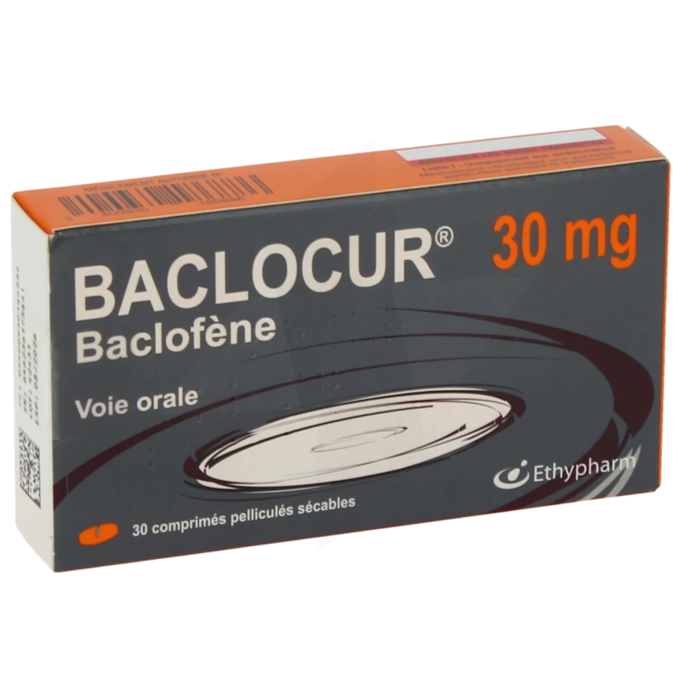 Baclocur 30 Mg, Comprimé Pelliculé Sécable