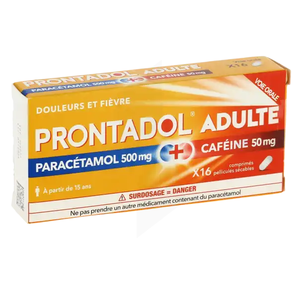 Prontadol Adultes 500 Mg/50 Mg, Comprimé