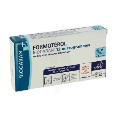FORMOTEROL BIOGARAN 12 microgrammes, poudre pour inhalation en gélule