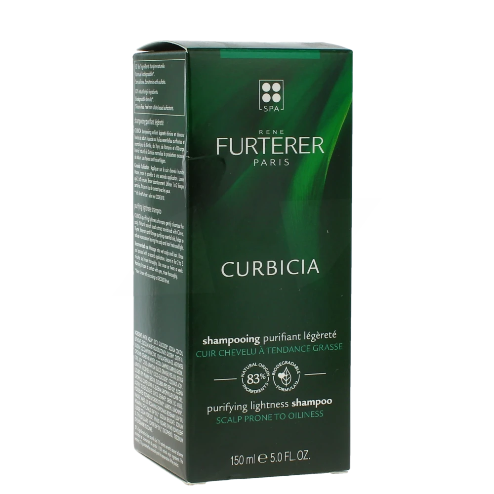 René Furterer Curbicia Shampoing Purifiant Légéreté Tube De 150 Ml