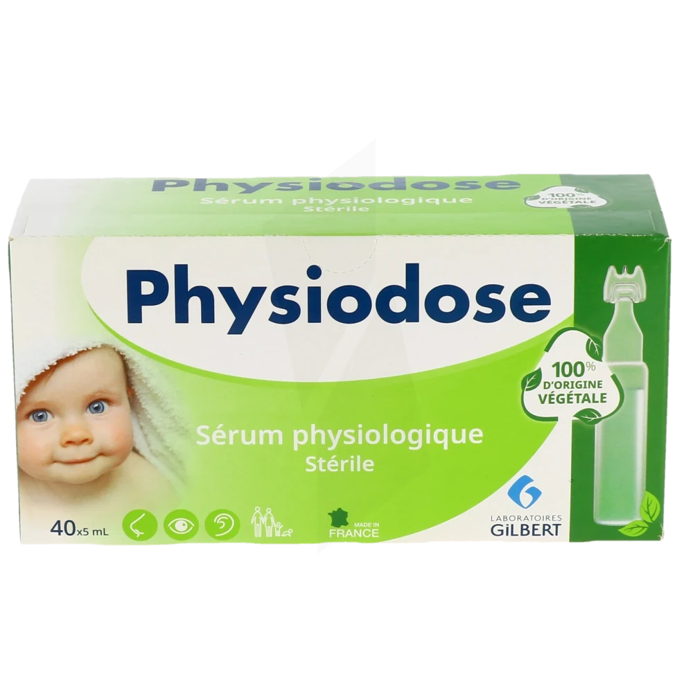 Pharmacie des 3 Rivières - Parapharmacie Physiodose Solution Sérum  Physiologique 40 Unidoses/5ml Pe Végétal - TOURS