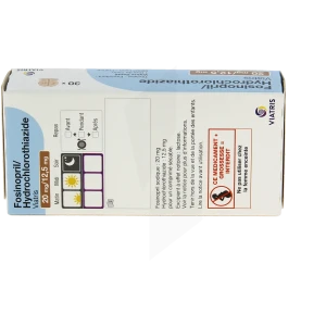 Fosinopril/hydrochlorothiazide Viatris 20 Mg /12,5 Mg, Comprimé Sécable