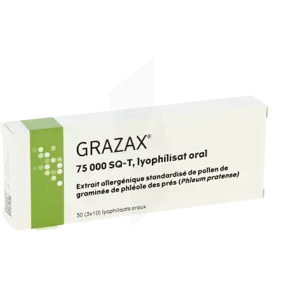 Grazax 75 000 Sq-t, Lyophilisat Sublingual à Blere