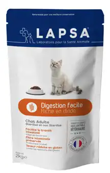 Lapsa Croquette Chat Spécifique - Digestion Facile - 2kg à Bassens