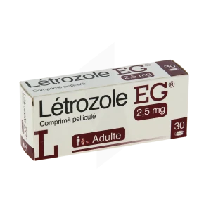 Letrozole Eg 2,5 Mg, Comprimé Pelliculé