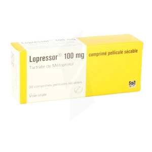 Lopressor 100 Mg, Comprimé Pelliculé Sécable