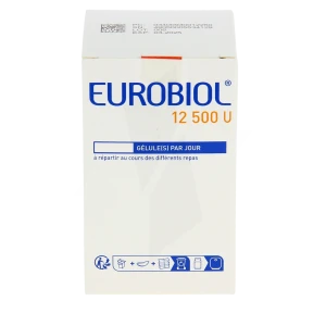 Eurobiol 12 500 U, Gélule Gastro-résistante