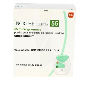 Incruse Ellipta 55 Microgrammes, Poudre Pour Inhalation En Récipient Unidose