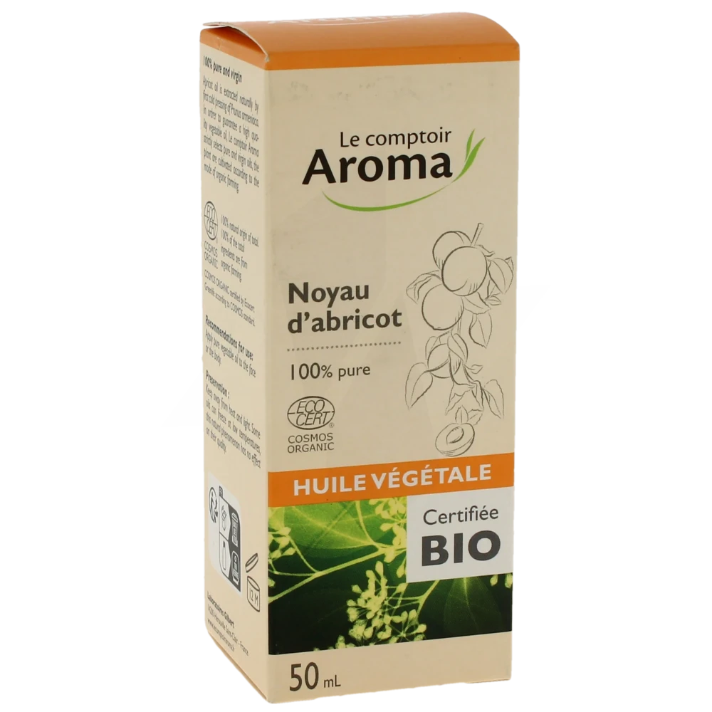 Le Comptoir Aroma Huile Végétale Bio Noyau Abricot Fl Pompe/50ml