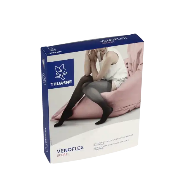 Venoflex Secret 2 Bas Antiglisse Femme Noir T1n