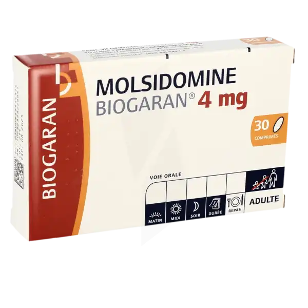 Molsidomine Biogaran 4 Mg, Comprimé