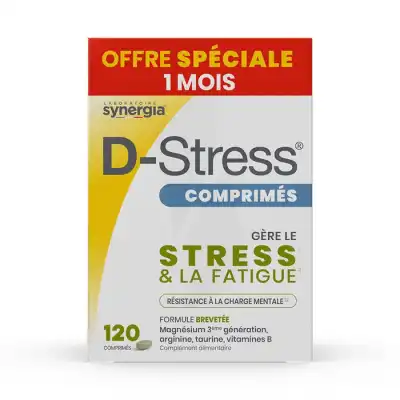 Synergia D-stress Stress & Fatigue Comprimés B/120 à Bordeaux