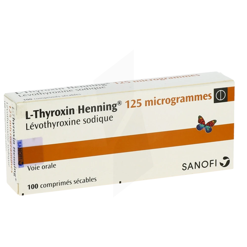 L-thyroxin Henning 125 Microgrammes, Comprimé Sécable