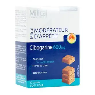 Milical Modérateur D'appétit Cibogarine 600 Mg 10 Carrés à Mérignac