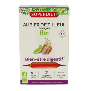 Superdiet Aubier De Tilleul Jus 20 Ampoules/10ml