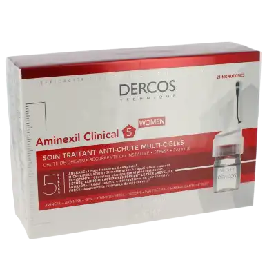 Vichy Dercos Aminexil Femme Clinical 5 Traitement Anti-chute 1unidoses/6ml à AIX-EN-PROVENCE