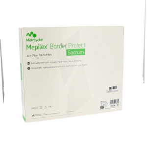 Mepilex Border Sacrum Protect Pansement Hydrocellulaire Siliconé 22x25cm B/10