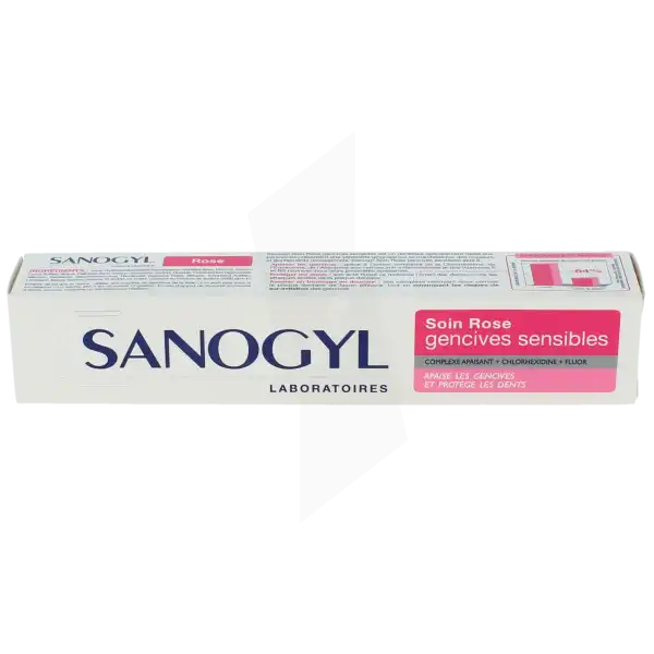 Sanogyl Rose 1500ppm Soin Gensives Sensibles 75ml