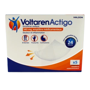 Voltarenactigo 140 Mg, Emplâtre Médicamenteux