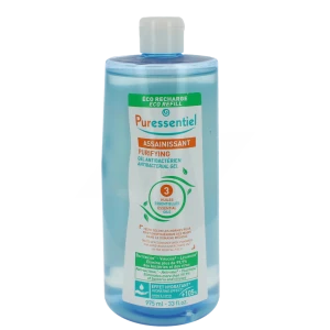 Puressentiel Assainissant Gel.antibactérien 3 Huiles Essentielles Eco-recharge/975ml