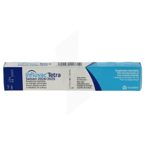 Influvac Tetra, Suspension Injectable En Seringue Préremplie. Vaccin Grippal Inactivé à Antigènes De Surface