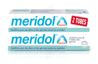 Acheter Meridol Protection Gencives Dentifrice Anti-plaque 2T/75ml à ALBERTVILLE