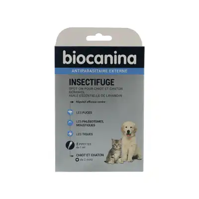 Biocanina Insectifuge Spot-on Solution Externe Chiot/chaton 2 Pipettes