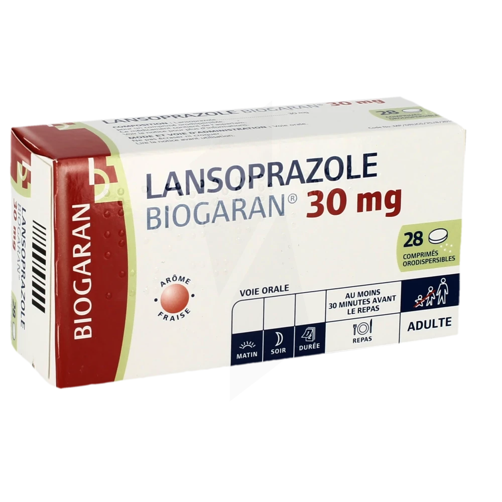 Lansoprazole Biogaran 30 Mg, Comprimé Orodispersible