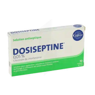 Dosiseptine 0,05 Pour Cent, Solution Pour Application Cutanée En Récipient Unidose à GRENOBLE