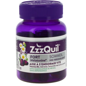 Zzzquil Fort Sommeil Gommes Fruits Des Bois Pot De 30