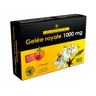 Sid Nutrition Oligoroyal Gelée Royale 1000 Mg _ 20 Ampoules De 10ml à Lavernose-Lacasse