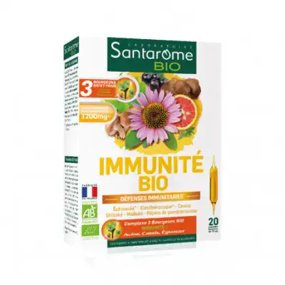 Santarome Bio Immunité Solution Buvable 20 Ampoules/10ml à LORMONT