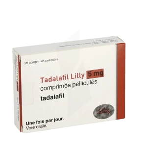 Tadalafil Lilly 5 Mg, Comprimé Pelliculé