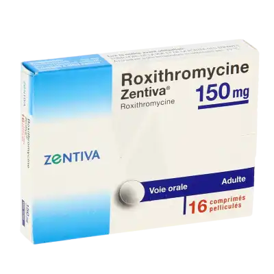 Roxithromycine Zentiva 150 Mg, Comprimé Pelliculé à Saint-Médard-en-Jalles