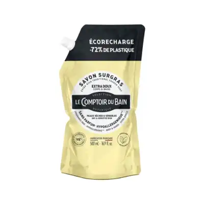 Le Comptoir Du Bain Savon Liquide De Marseille Surgras Hypoallergénique Eco-recharge/500ml à MARIGNANE