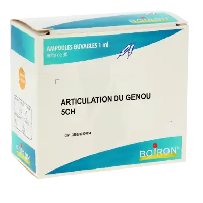 Boiron Articulation Du Genou 5ch Solution Buvable En Ampoules Boîte De 30 Ampoules à Abbeville