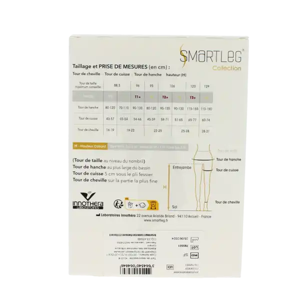 Smartleg 2 Collection Collant Contention Swing Noir T2n+