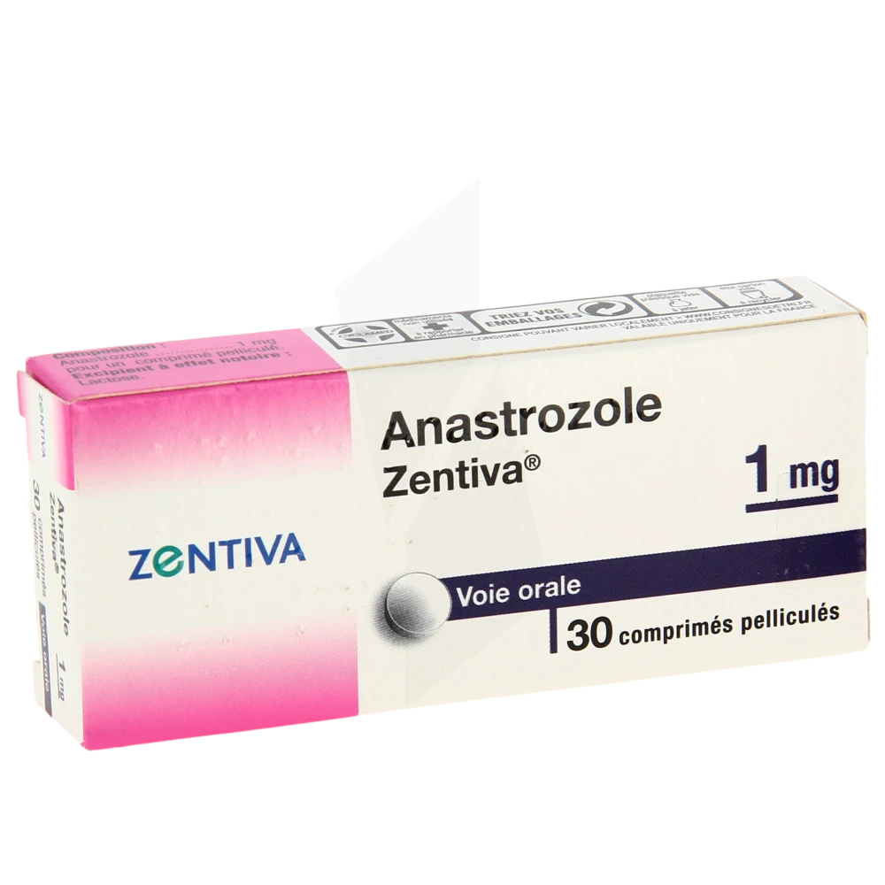 Anastrozole Zentiva 1 Mg, Comprimé Pelliculé