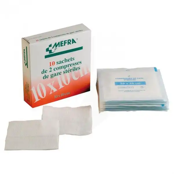 Mefra, 10 Cm X 10 Cm, Sachet De 2, 50 Sachets, Bt 100