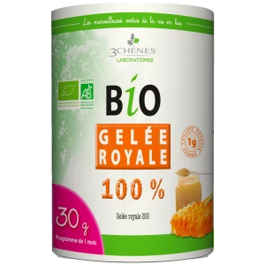 3 Chenes Bio Gelée Royale Pure Gelée Pot/30g