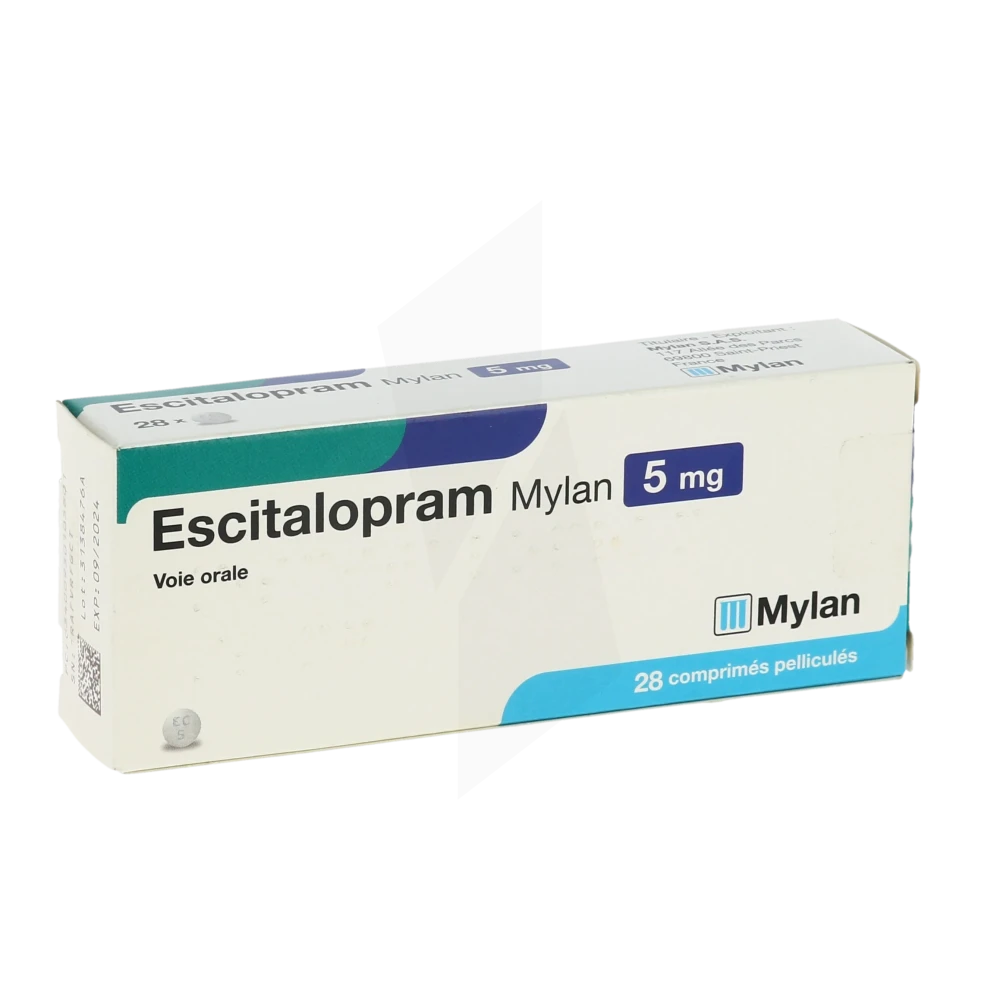 Escitalopram Viatris 5 Mg, Comprimé Pelliculé