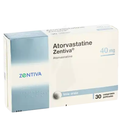 Atorvastatine Zentiva 40 Mg, Comprimé Pelliculé à Saint-Médard-en-Jalles