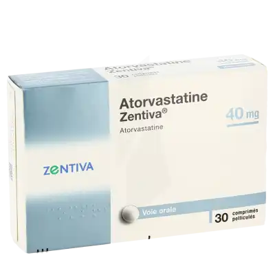 Atorvastatine Zentiva 40 Mg, Comprimé Pelliculé à Bordeaux